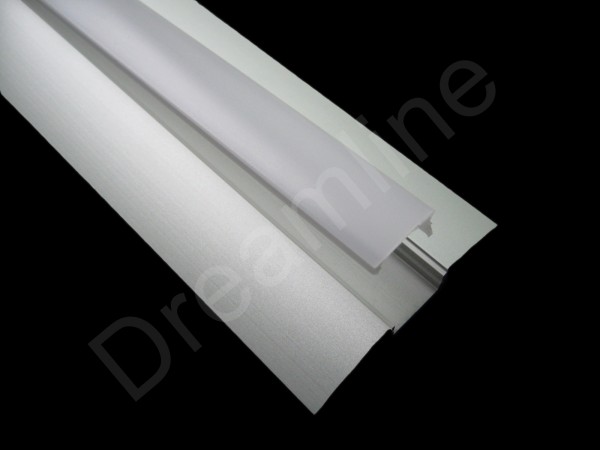 LED Alu Profil Flach OHNE LED Stripes