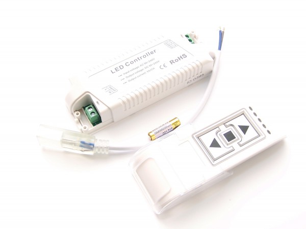 Funk Dimmer für 230V DC LED Stripes 5050/5060 mit Litzen