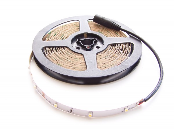LED Stripe 3528 500cm Warmweiß IP20 mit beidseitigen DC Steckern